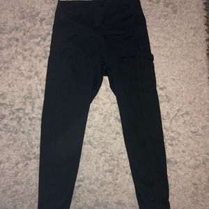Black Aerie leggings w/ side pocket (full length)